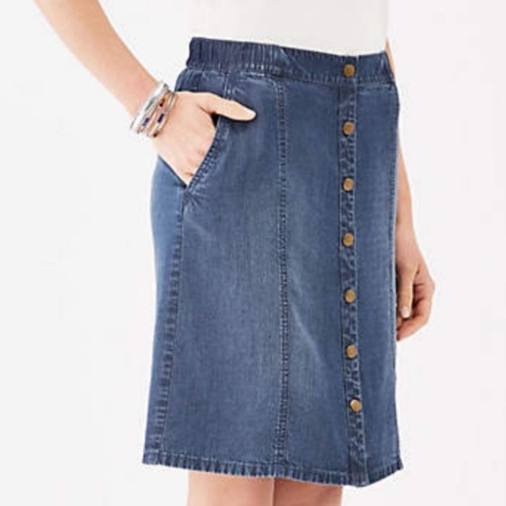 NWT J. Jill Snapfront Skirt